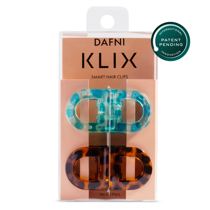 DAFNI KLIX - the icon - סט של 2 טורקיז/חום