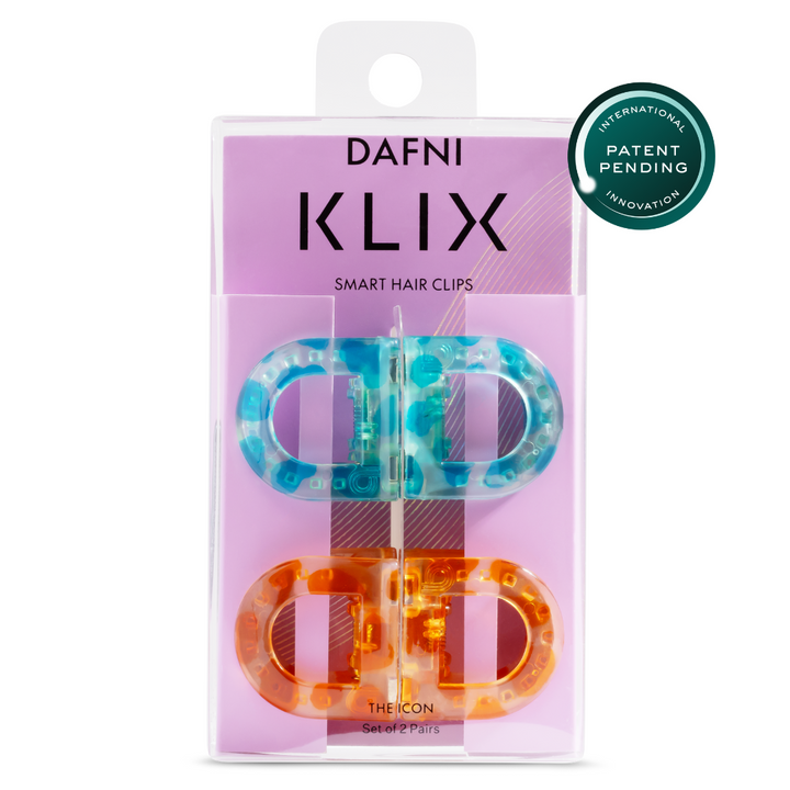 DAFNI KLIX - the icon - סט של 2 טורקיז/אפרסק