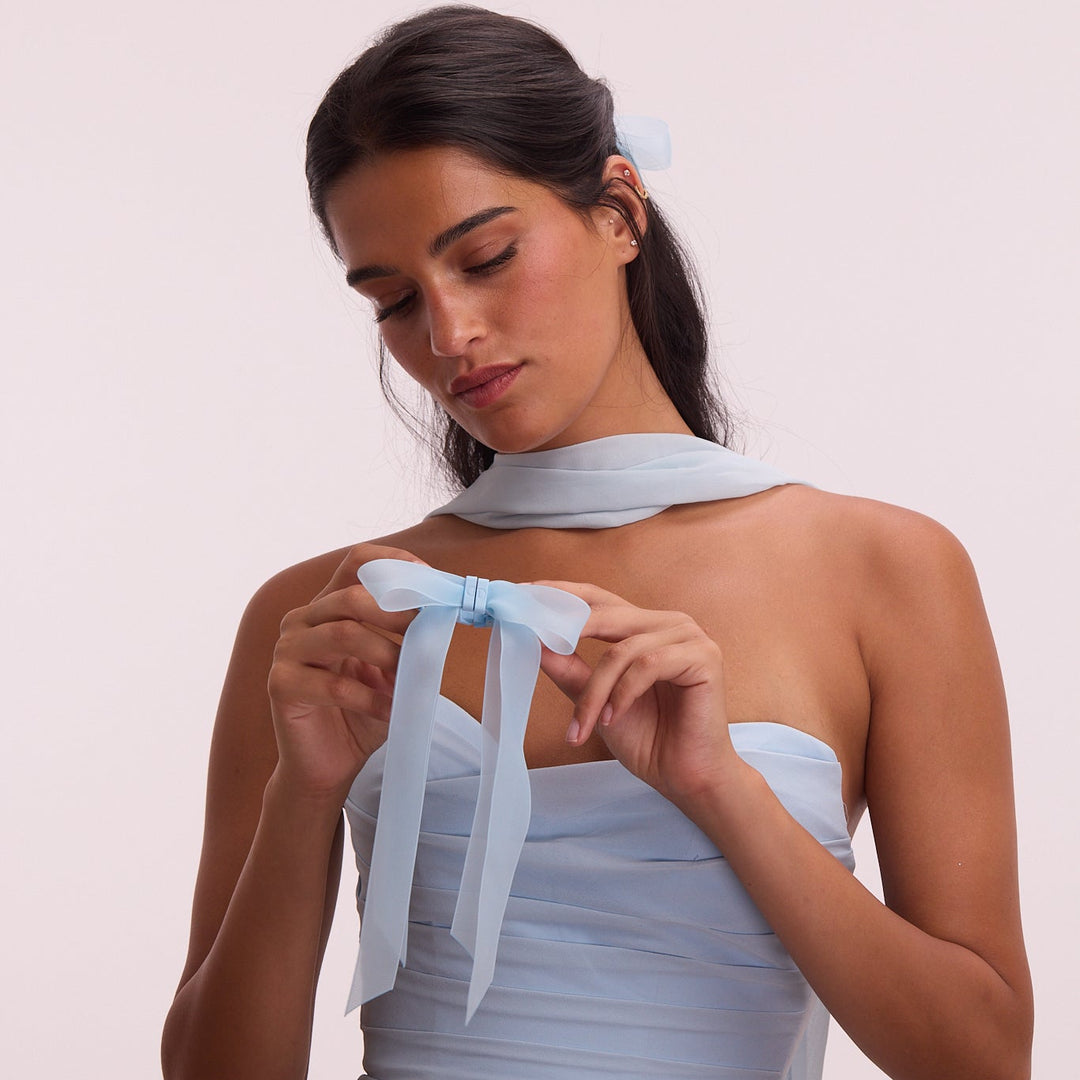 DAFNI KLIX - THE PRINCESS BOW - Light blue