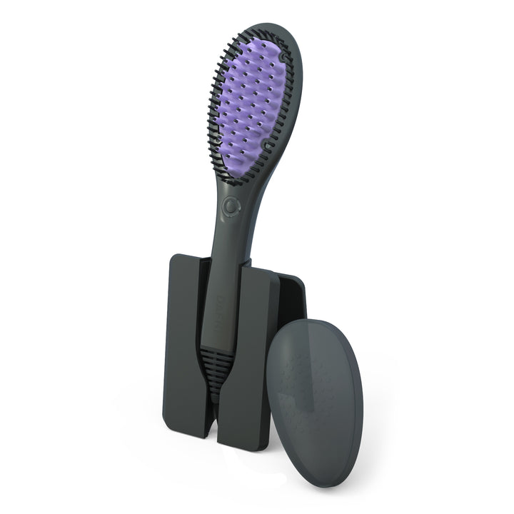 מברשת להחלקת שיער+ מעמד וכיסוי טרמי מהדורה מוגבלת