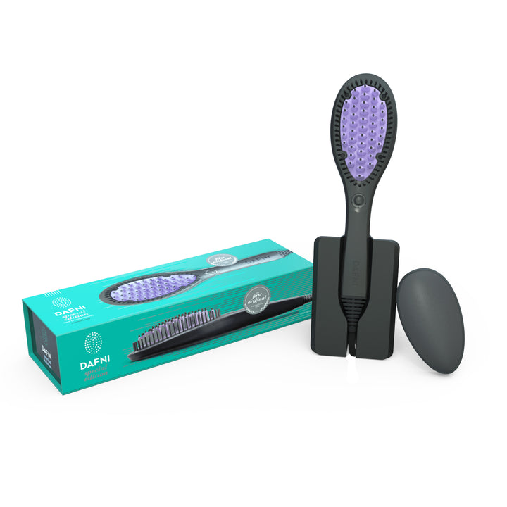 מברשת להחלקת שיער+ מעמד וכיסוי טרמי מהדורה מוגבלת